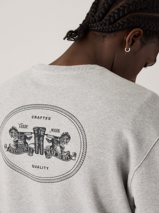 Levi's Мужской Свитшот Серый Regular [3]