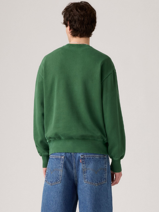 Levi's Мужской Свитшот Зелёный Relaxed [4]