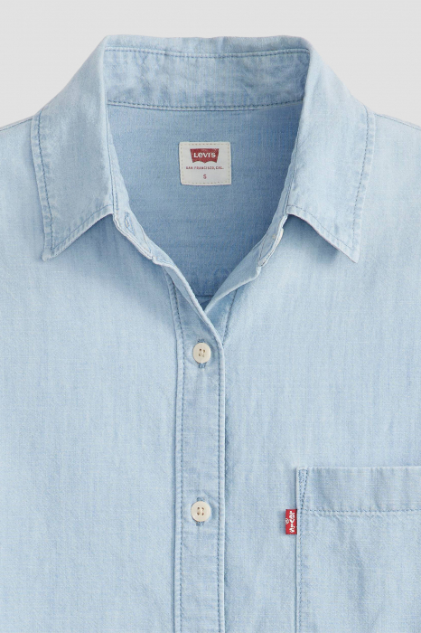 Levi's Женская Рубашка Светло-Синяя Relaxed [6]