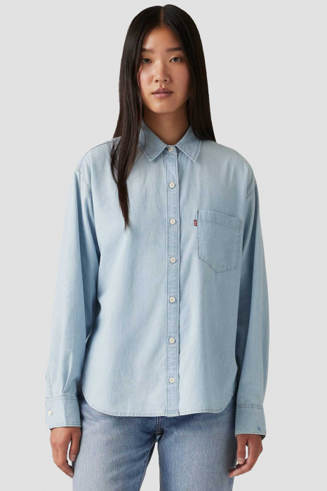 Levi's Женская Рубашка Светло-Синяя Relaxed [1]