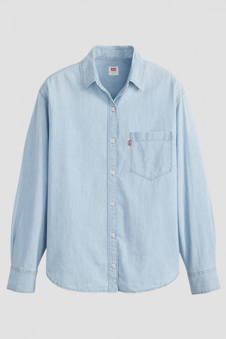 Levi's Женская Рубашка Светло-Синяя Relaxed [5]