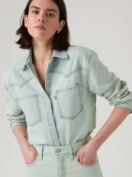 Levi's Camasa Albastra Deschisa Regular Femei [3]