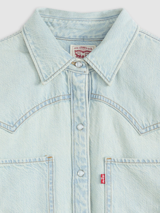 Levi's Camasa Albastra Deschisa Regular Femei [5]