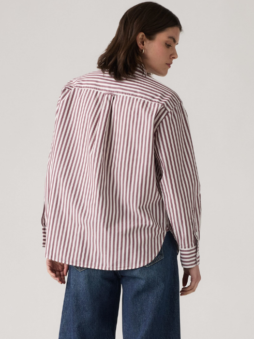Levi's Женская Рубашка Белая/Коричневая Relaxed [4]