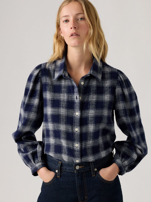 Levi's Camasa Albastra/Alba Regular Femei [3]