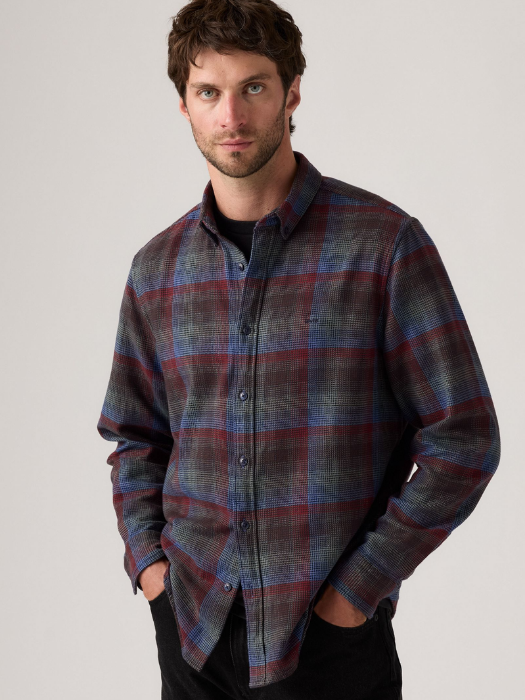 Levi's Рубашка Albastru/Verde Relaxed [2]