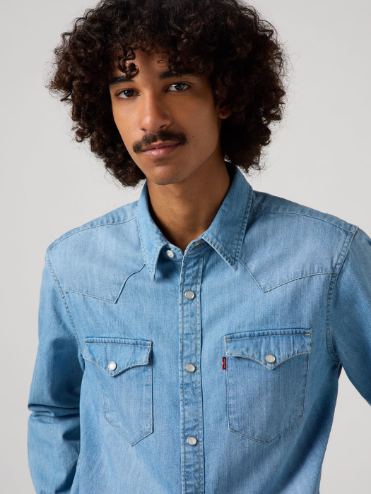 Levi's Мужская Рубашка Синяя Regular [11]