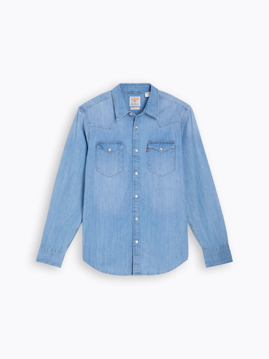 Levi's Мужская Рубашка Синяя Regular [3]