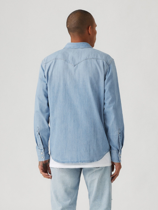 Levi's Мужская Рубашка Синяя Regular [5]