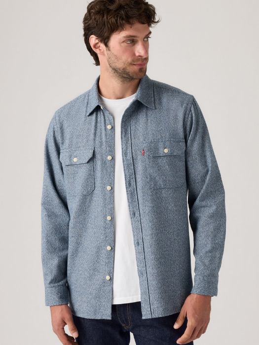 Levi's Мужская Рубашка Синяя Relaxed [2]