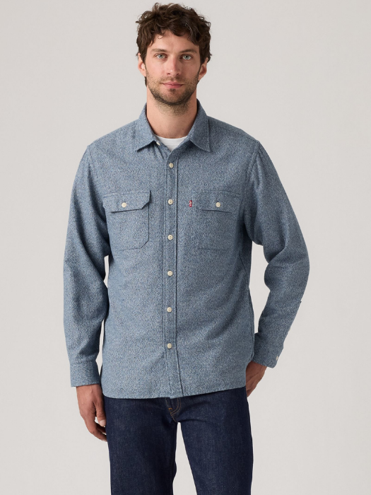 Levi's Мужская Рубашка Синяя Relaxed [1]