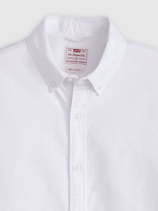 Levi's Мужская Рубашка С Коротким Рукавом Белая Relaxed [6]