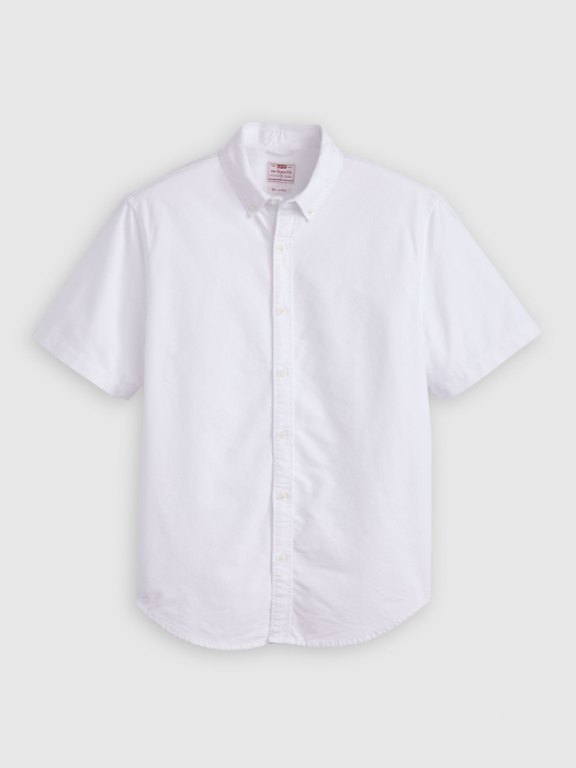 Levi's Мужская Рубашка С Коротким Рукавом Белая Relaxed [5]