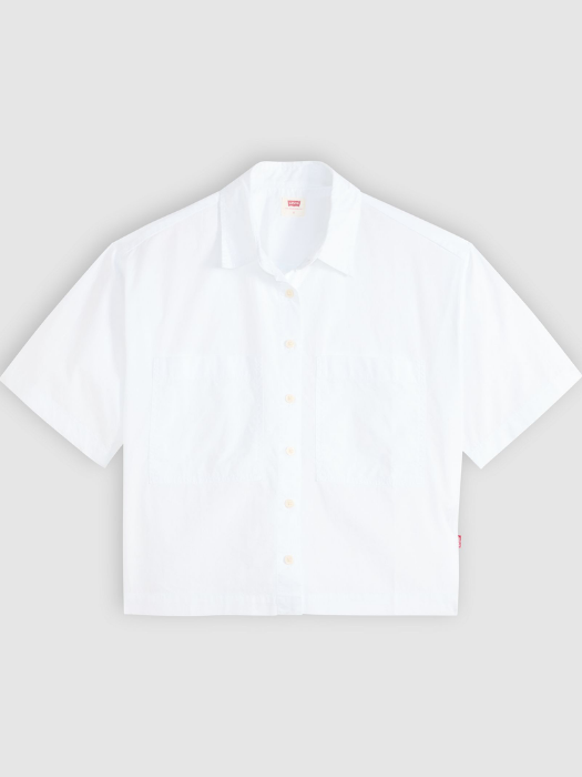 Levi's Camasa Cu Maneca Scurta Alba Relaxed Femei [6]