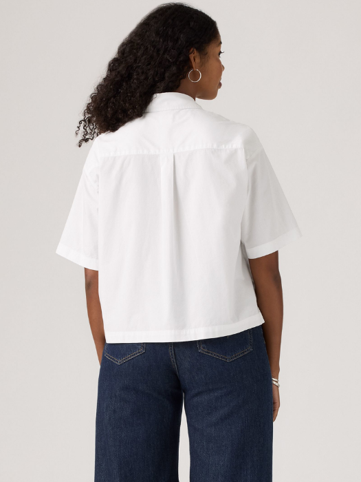 Levi's Camasa Cu Maneca Scurta Alba Relaxed Femei [4]