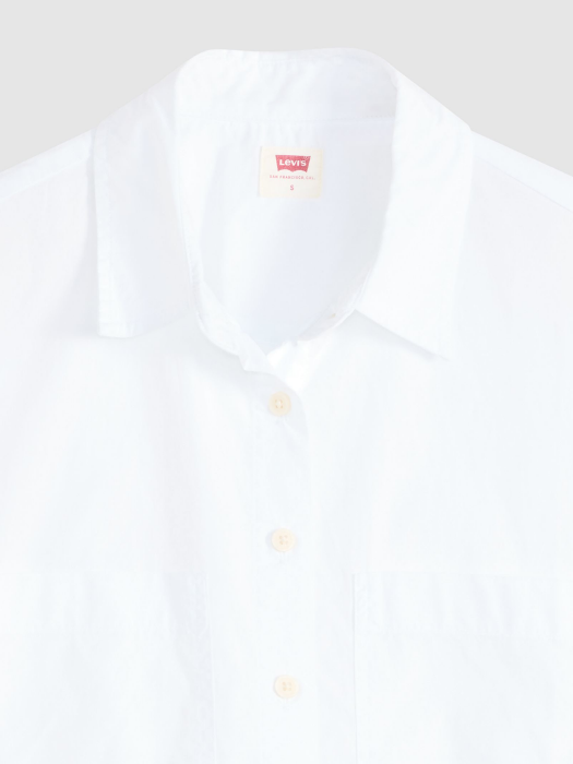 Levi's Camasa Cu Maneca Scurta Alba Relaxed Femei [5]
