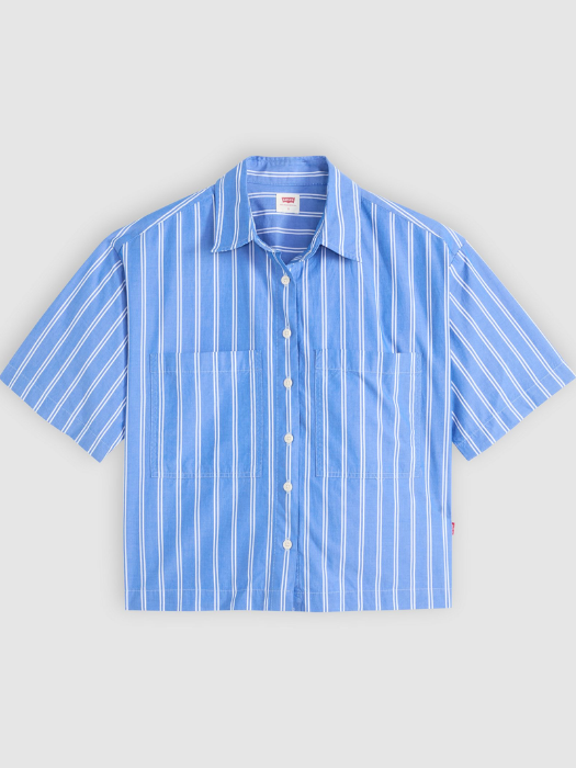 Levi's Camasa Cu Maneca Scurta Albastra Relaxed Femei [6]