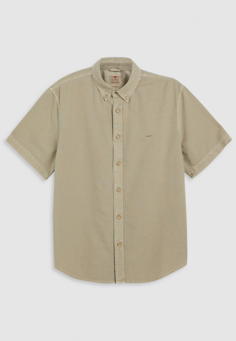 Levi's Мужская Рубашка С Коротким Рукавом Беживая Relaxed [6]