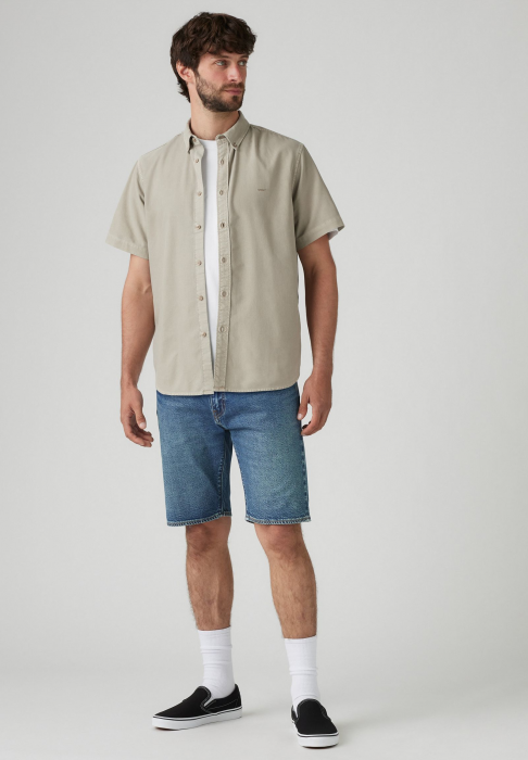Levi's Мужская Рубашка С Коротким Рукавом Беживая Relaxed [4]