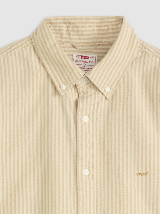 Levi's Camasa Cu Maneca Scurta Crem Relaxed Barbati [5]