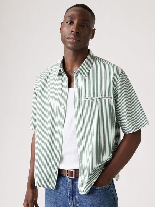 Levi's Camasa Cu Maneca Scurta Verde Relaxed Barbati [2]