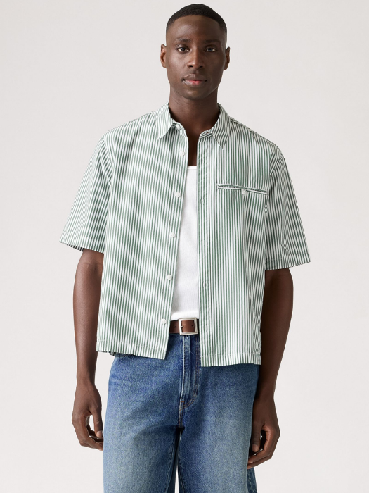 Levi's Camasa Cu Maneca Scurta Verde Relaxed Barbati [1]