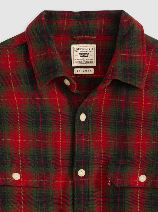 Levi's Мужская Рубашка Rosu/Verde Regular [5]