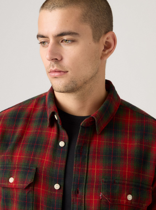 Levi's Мужская Рубашка Rosu/Verde Regular [3]