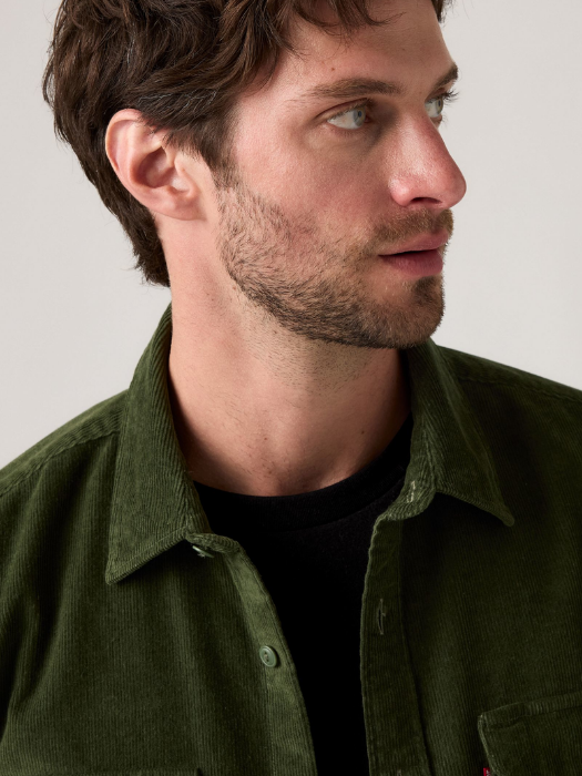 Levi's Мужская Рубашка Зелёная Regular [2]