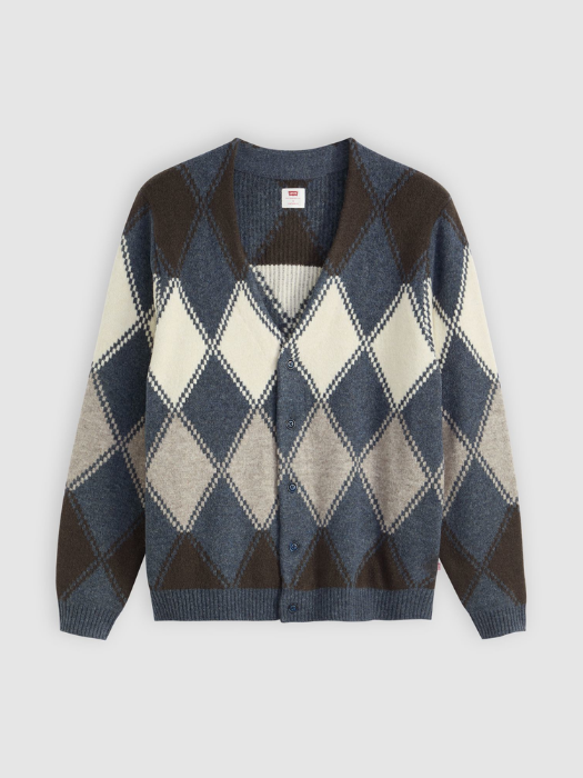 Levi's Мужской Кардиган Синий/Белый Relaxed [6]