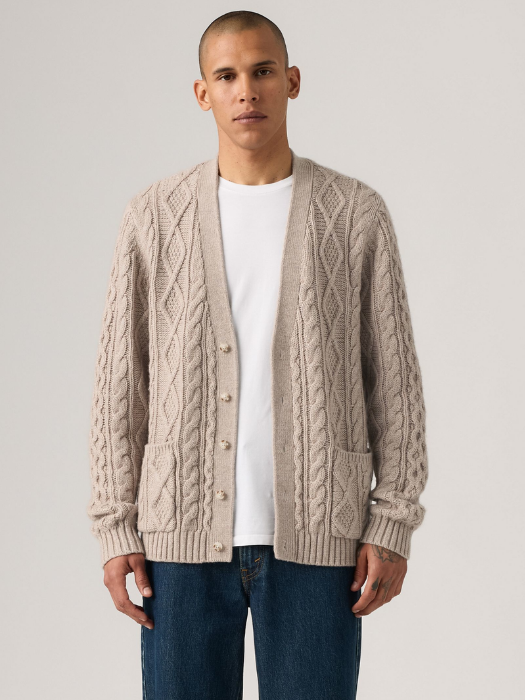 Levi's Cardigan Bej Relaxed Barbati [1]