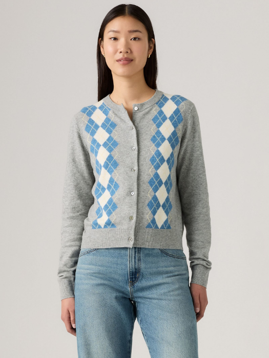 Levi's Cardigan Gri Deschis Relaxed Femei [1]