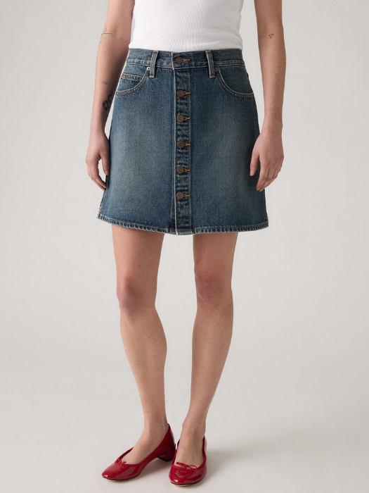 Levi's Fusta Navy Mid Rise Femei [5]