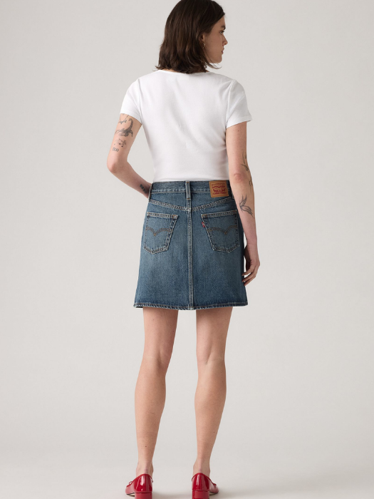 Levi's Fusta Navy Mid Rise Femei [3]