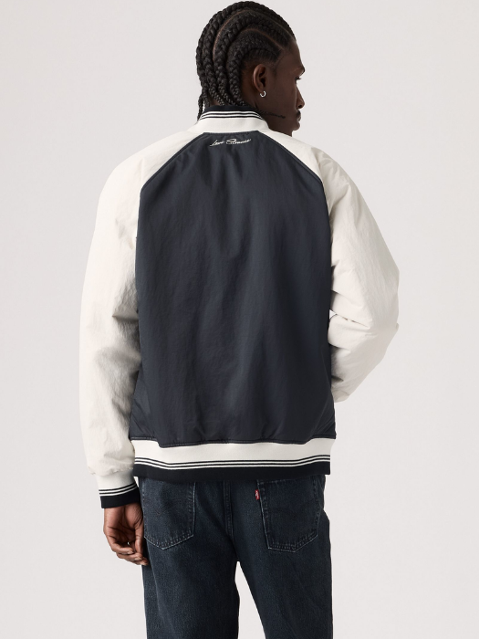 Levi's Куртка Alb/Negru Regular [4]
