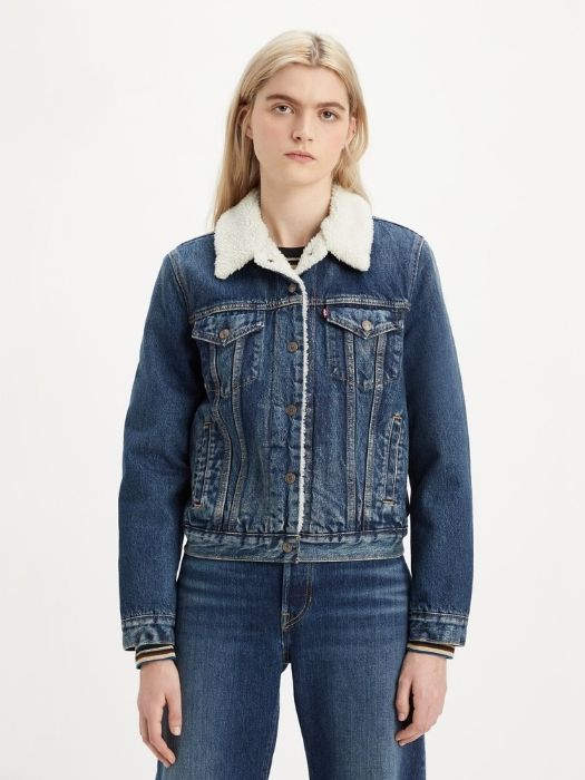Levi's Geaca Albastra Slim Femei [1]