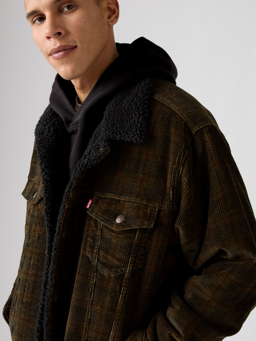 Levi's Мужская Куртка Коричневая Relaxed [3]