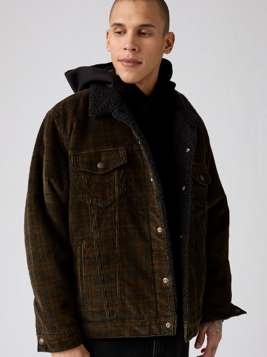 Levi's Мужская Куртка Коричневая Relaxed [2]
