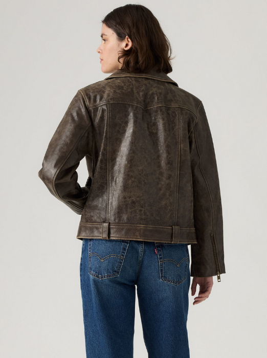 Levi's Женская Куртка Коричневая Slim [4]
