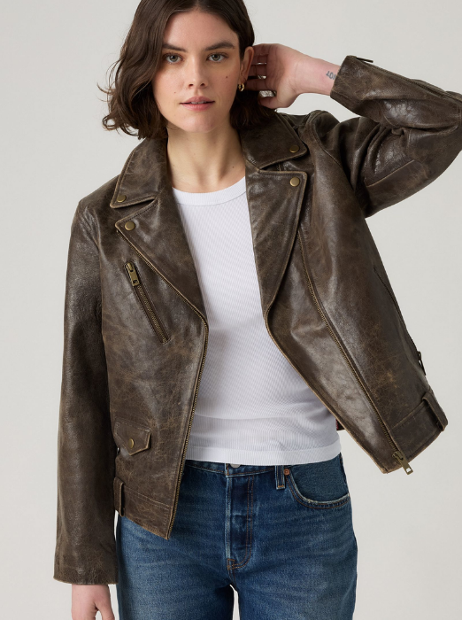 Levi's Женская Куртка Коричневая Slim [2]