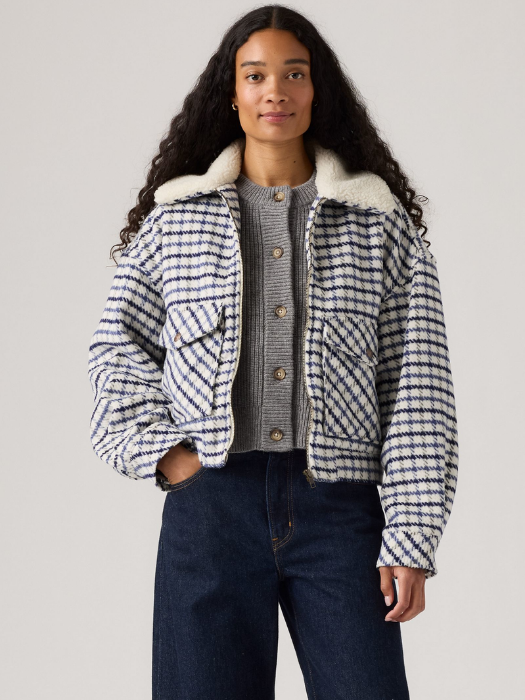 Levi's Geaca Gri/Albastru Slim Femei [1]
