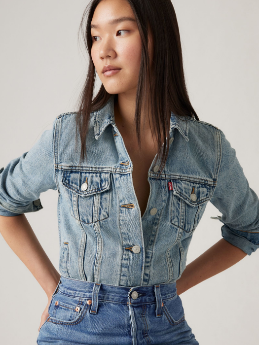 Levi's Женская Куртка Светло-Синяя Slim [2]