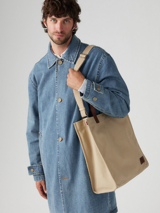 Levi's Мужская Сумка Кремовая  [1]