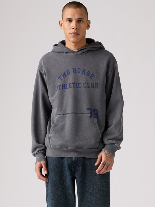 Levi's Мужская Толстовка Тёмная Серая Relaxed [1]