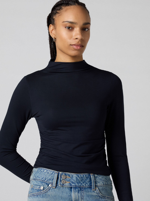 Levi's Женская Водолазка Чёрная Regular [3]