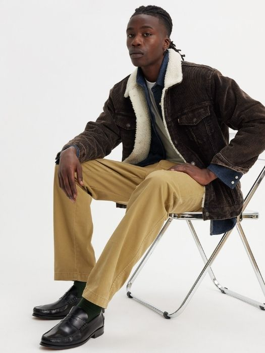 Levi's Pantaloni Bej Straight Barbati [5]