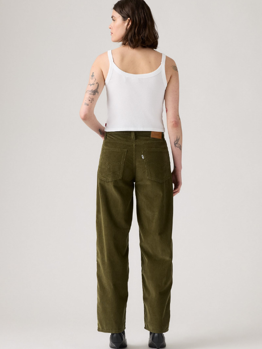 Levi's Женские Брюки Хаки Baggy [3]