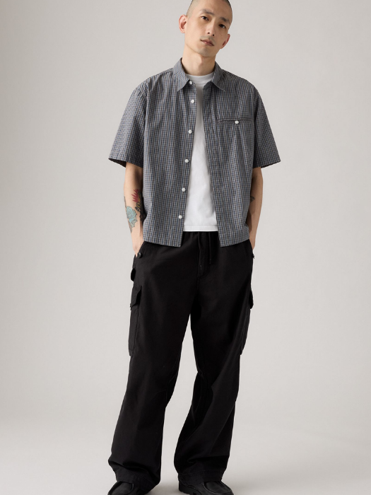 Levi's Pantaloni Negri Baggy Barbati [4]