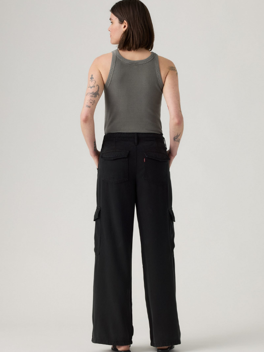 Levi's Pantaloni Negri Baggy Femei [4]