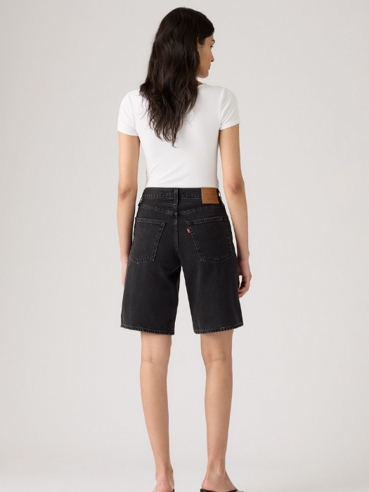 Levi's Pantaloni Scurti Negri Baggy Femei [3]